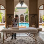 Massage relaxant huile d'argan bio à domicile Marrakech