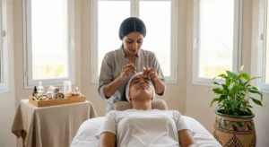 kinésithérapeute à domicile Marrakech soin du visage