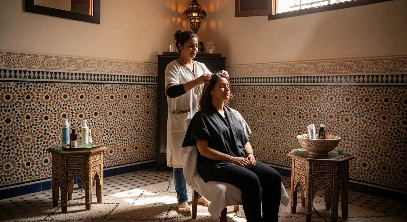 private mobile nail salon services in Marrakech