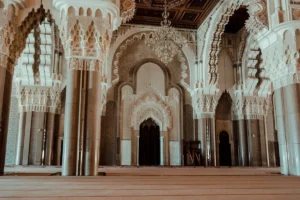 Inside Hassan II mosque
