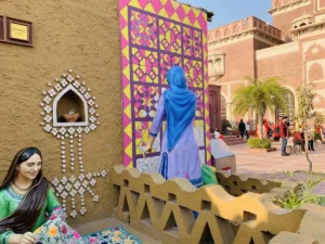 She is ready with a design